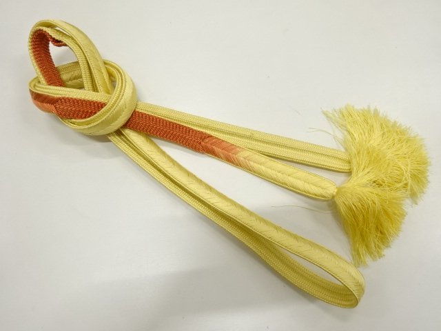 JAPANESE KIMONO / HAND-TIED OBIJIME